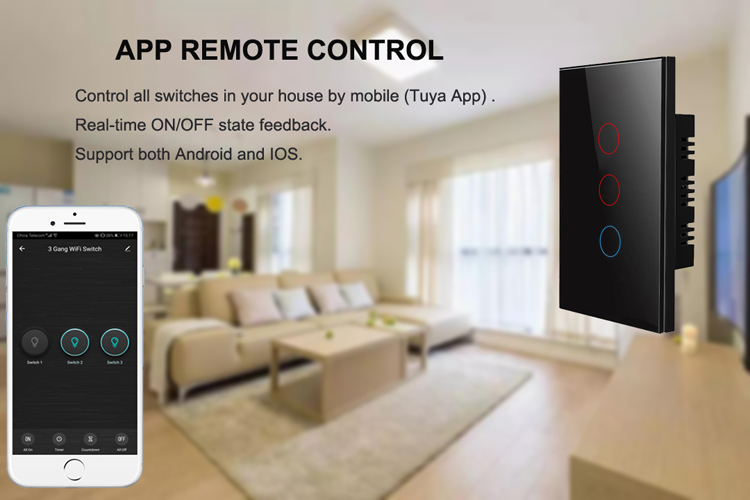 Smart touch zigbee switches